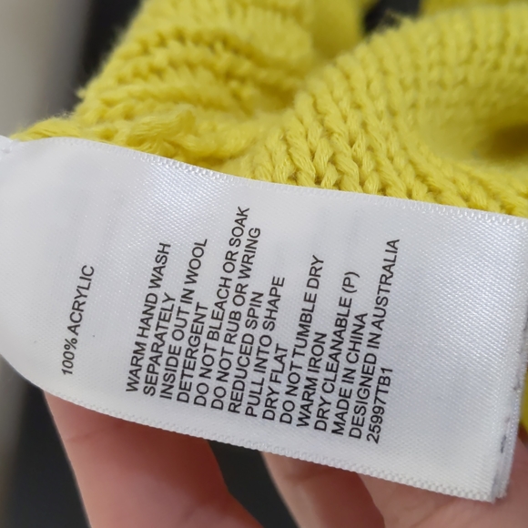 Bardot Loose Knit Sweater | Yellow Scoop Neck Sweater - Picture 8 of 12